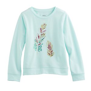 Girls 4-12 SONOMA Goods for Life™ Embellished Long-Sleeve Sweatshirt
