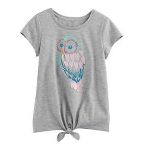 Girls 4-12 SONOMA Goods for Life™ Graphic Tie-Front Tee