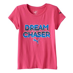 Girls 7-16 PUMA Logo Sleeve Graphic Tee