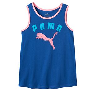 Girls 7-16 PUMA Contrast Trim Sugar Glitter Graphic Tank Top