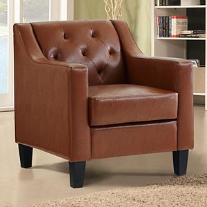 Linon Tufted Accent Arm Chair