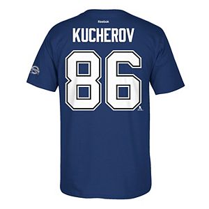 Men's Reebok Tampa Bay Lightning Nikita Kucherov 2017 Stanley Cup Playoffs Player Tee