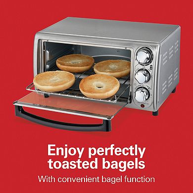 Hamilton Beach 4-Slice Stainless Steel Toaster Oven