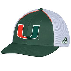Adult adidas Miami Hurricanes Spring Game Adjustable Cap