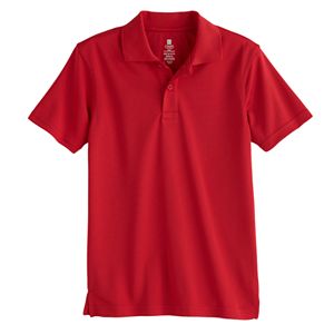 Boys 4-20 Chaps School Uniform Solid Performance Polo