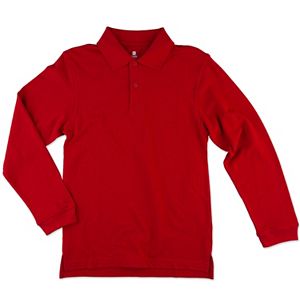 Boys 8-20 Chaps Solid Pique School Uniform Polo