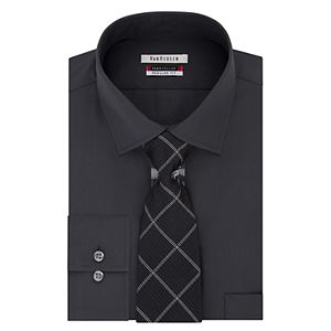 Big & Tall Van Heusen Flex Collar Dress Shirt & Tie