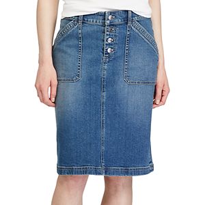 Women's Chaps Stretch Jean Skirt