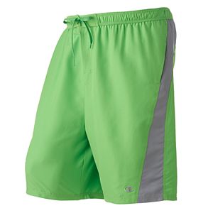 Big & Tall Champion Colorblock Microfiber 2-Pocket Swim Trunks