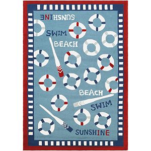 Couristan Beachfront Orford Framed Nautical Indoor Outdoor Rug