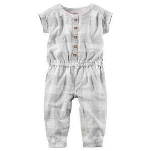Baby Girl Carter's Checkered Jumpsuit