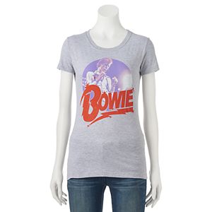 Juniors' David Bowie Graphic Tee