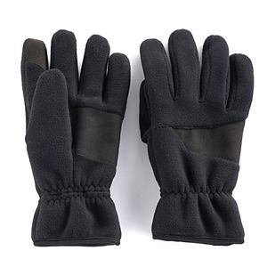 Men's Apt. 9® Mixed Media Fleece Touchscreen Gloves
