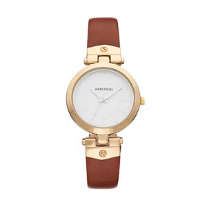 Armitron Women's Leather Watch - 75/5338WTGPBN