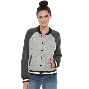Juniors' SO® Colorblock Bomber Jacket