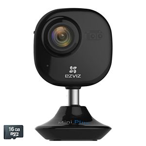 EZVIZ Mini Plus 1080p Indoor WiFi Camera with 16GB MicroSD Card