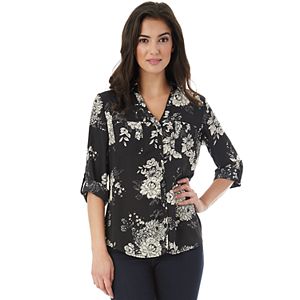 Juniors' IZ Byer California Roll-Tab Button Down Shirt