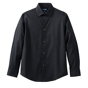 Boys 4-20 Chaps Herringbone Button-Down Shirt