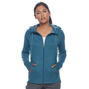 Petite Tek Gear® Ribbed Fleece Zip-Up Jacket