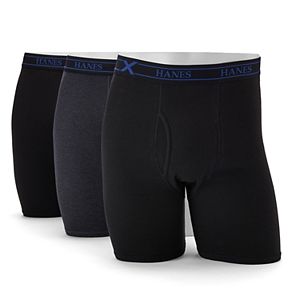 Men's Hanes 3-pack Ultimate X-Temp Comfort Long-Leg Boxer Briefs