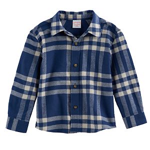 Baby Boy Jumping Beans® Plaid Flannel Button Down Top