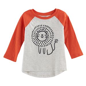 Baby Boy Jumping Beans® Lion Slubbed Raglan Tee