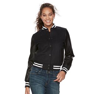 Women's Levi's® Faux-Leather Wool Blend Bomber Jacket