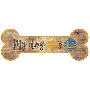 Golden State Warriors Dog Bone Wall Sign