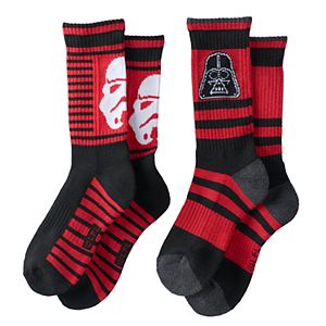 Boys 2-Pack Star Wars Vader Crew Socks