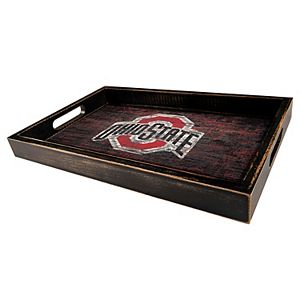 Ohio State Buckeyes Distressed Serving Tray