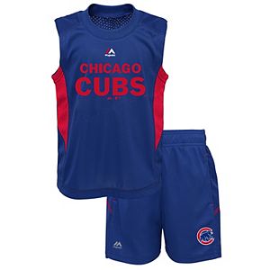 Toddler Majestic Chicago Cubs Tank & Shorts Set