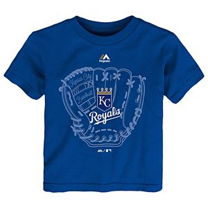 Toddler Majestic Kansas City Royals Baseball Mitt Tee