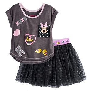 Disney's Minnie Mouse Toddler Girl Graphic Tee & Tulle Skirt Set