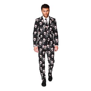 Men's OppoSuits Slim-Fit Skulleton Suit & Tie Set