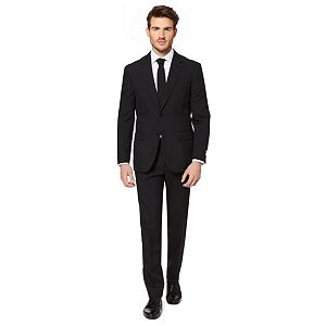 Men's OppoSuits Slim-Fit Black Knight Suit & Tie Set