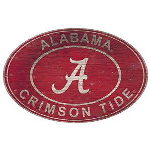 Alabama Crimson Tide Heritage Oval Wall Sign