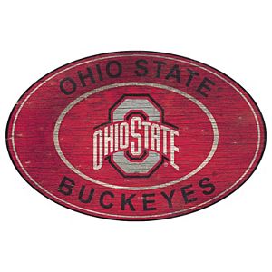 Ohio State Buckeyes Heritage Oval Wall Sign