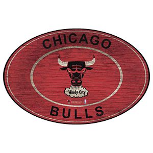 Chicago Bulls Heritage Oval Wall Sign