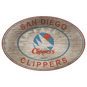 Los Angeles Clippers Heritage Oval Wall Sign