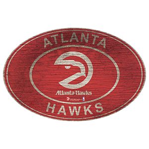 Atlanta Hawks Heritage Oval Wall Sign