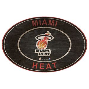 Miami Heat Heritage Oval Wall Sign