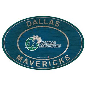 Dallas Mavericks Heritage Oval Wall Sign