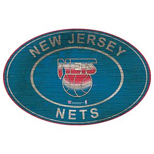 Brooklyn Nets Heritage Oval Wall Sign