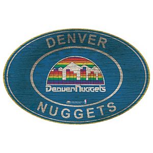 Denver Nuggets Heritage Oval Wall Sign