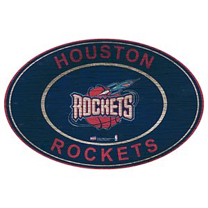 Houston Rockets Heritage Oval Wall Sign