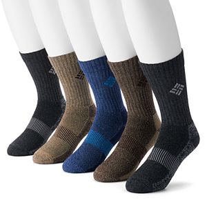 Men's Columbia 5-pack Performance Crew Socks