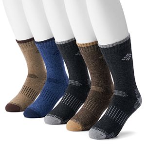 Men's Columbia 5-pack Performance Crew Socks