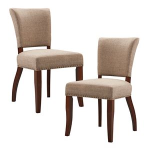 Madison Park Parler Armless Dining Chair 2-piece Set
