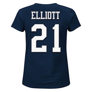 Plus Size Dallas Cowboys Ezekiel Elliott Name and Number Tee