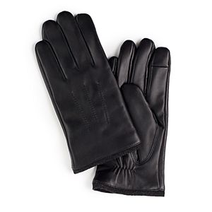 Men's Chaps Classic Leather Touchscreen Gloves